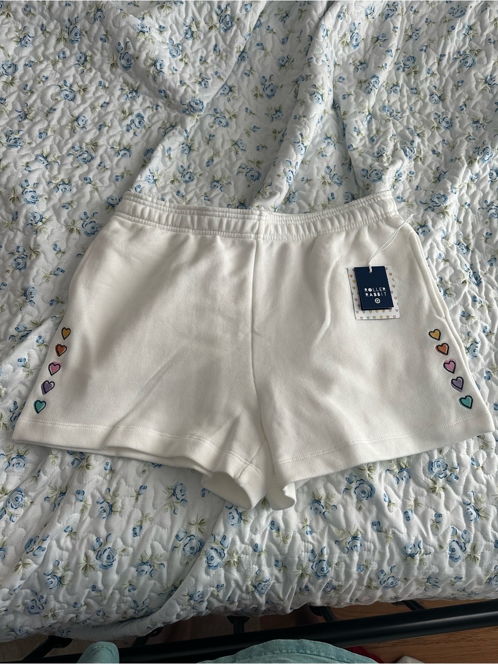 Roller rabbit x target White Heart-Accent Women's Lounge Shorts